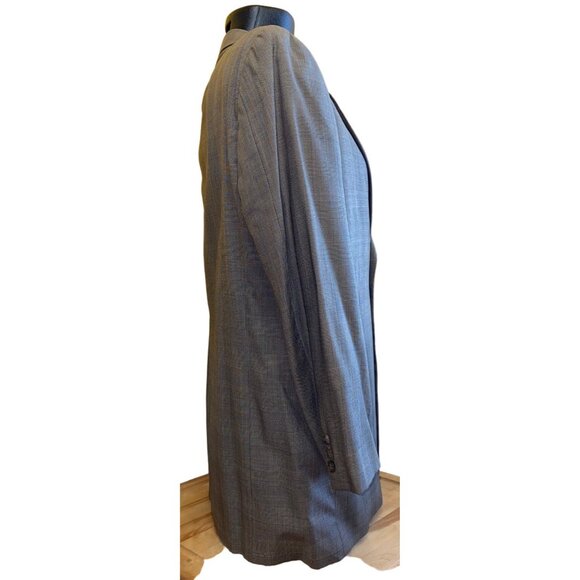 Joseph Abboud Mens Brown Plaid Blazer Size 32 X 21 Wool Blend 2-Button Jacket Ma - Picture 7 of 9